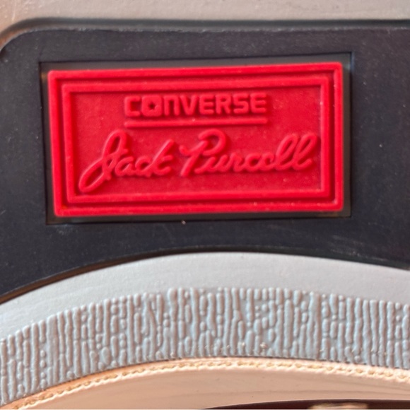 Converse, Jack Purcell, Leather Maroon &White Women’s 7, Men’s 5 Sneakers,No box - Picture 11 of 13